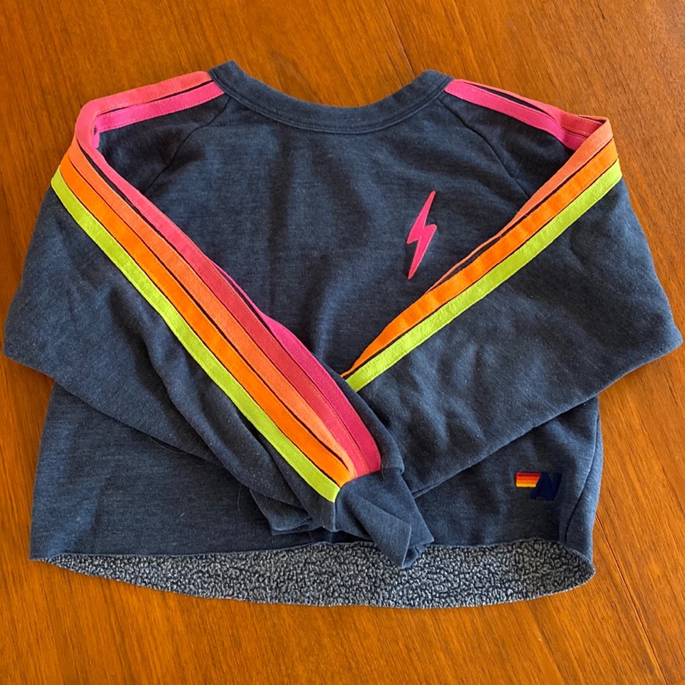 Aviator nation cropped sweatshirt xs